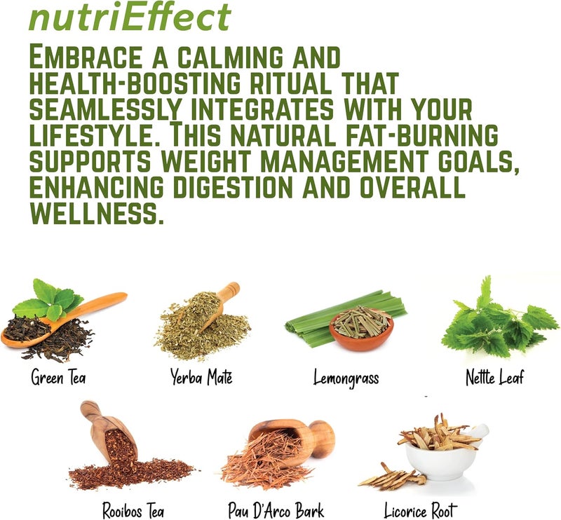 nutriEffect شاي الأعشاب لفقدان الوزن من نوتريإيفكت - دعم التخلص من السموم والهضم، تخفيف الانتفاخ، مكونات طبيعية - Image 3